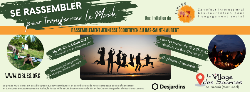 Rassemblement jeunesse en environnement au Bas-Saint-Laurent