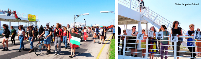 Rimouski en solidarité avec la Marche mondiale vers Gaza Rimouski en solidarité avec la Marche mondiale vers Gaza